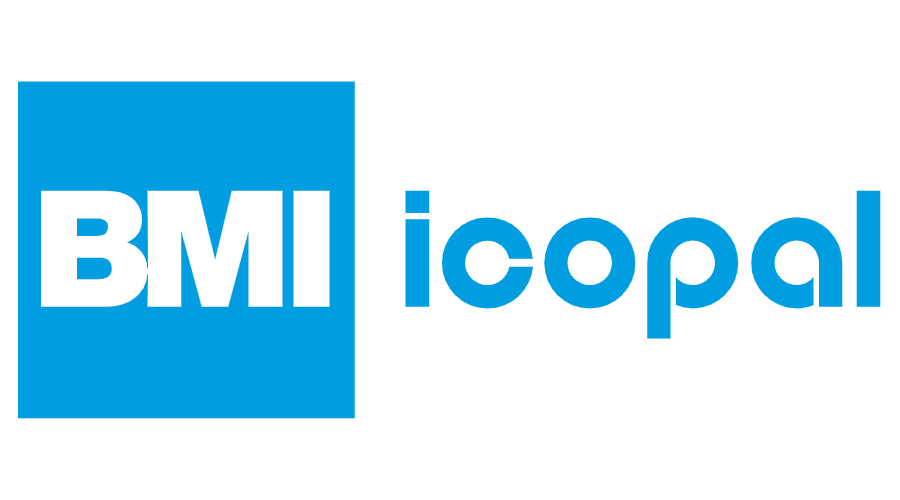 BMI Icopal logo, kendt for kvalitetsprodukter inden for tagpap og tagløsninger.