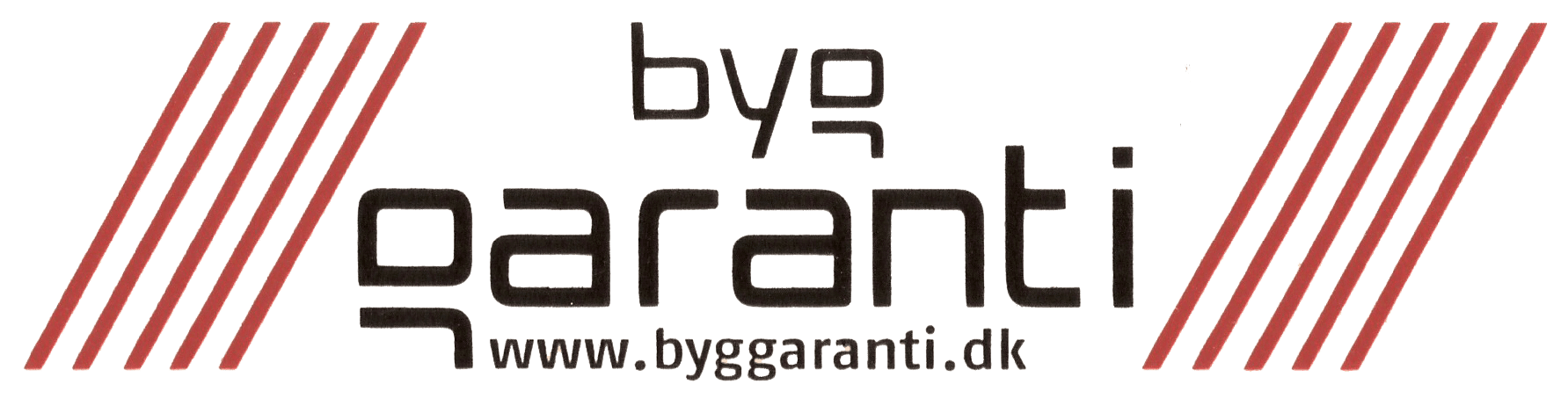 Byg Garanti logo, som repræsenterer sikkerhed og tryghed ved byggeprojekter i Danmark.